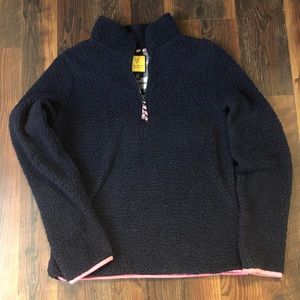 Aeropostale Navy and Light Pink Sherpa - Size M